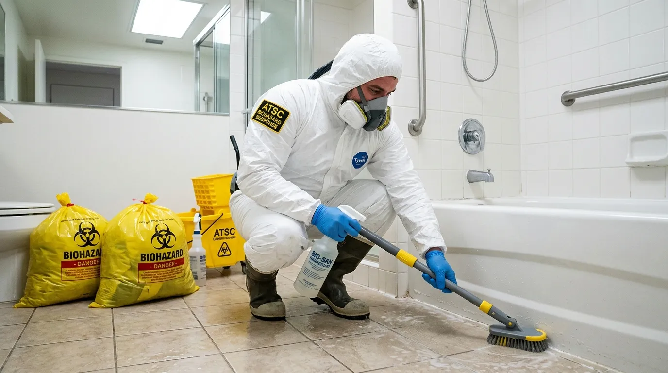 Decontamination equipment deployed for Blood Cleanup in Laurel Hill